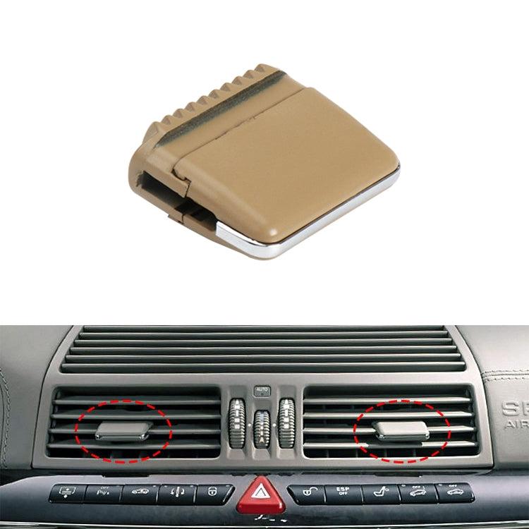 Car Middle Air Conditioning Exhaust Switch Paddle for Mercedes-Benz S Class W220 1998-2005, Left Driving (Khaki) - Air Conditioning System by PMC TechLife | Online Shopping South Africa | PMC TechLife | Buy Now Pay Later Mobicred