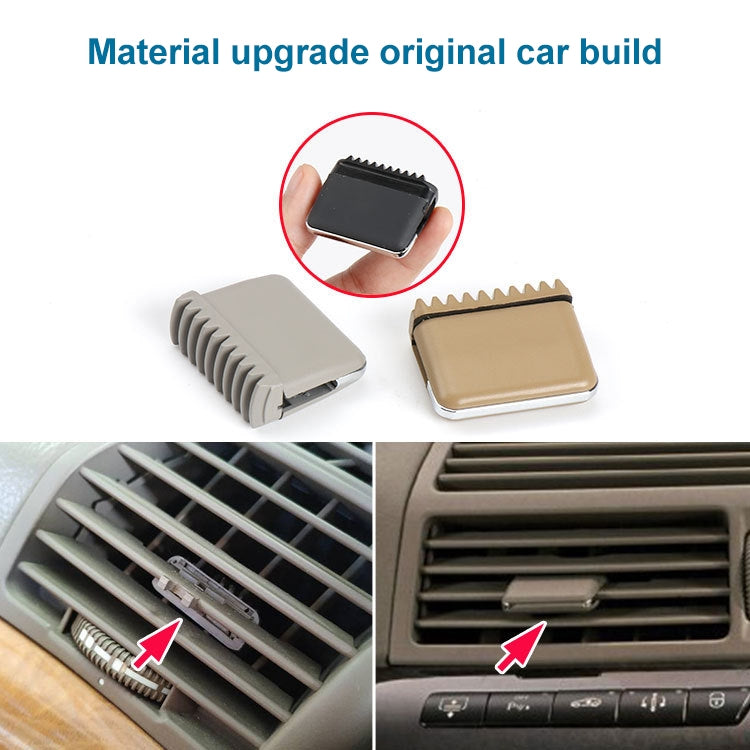 Car Left and Right Side Air Conditioning Exhaust Switch Paddle for Mercedes-Benz S Class W220 1998-2005, Left Driving (Khaki) - free shipping - PMC TechLife - Order now!