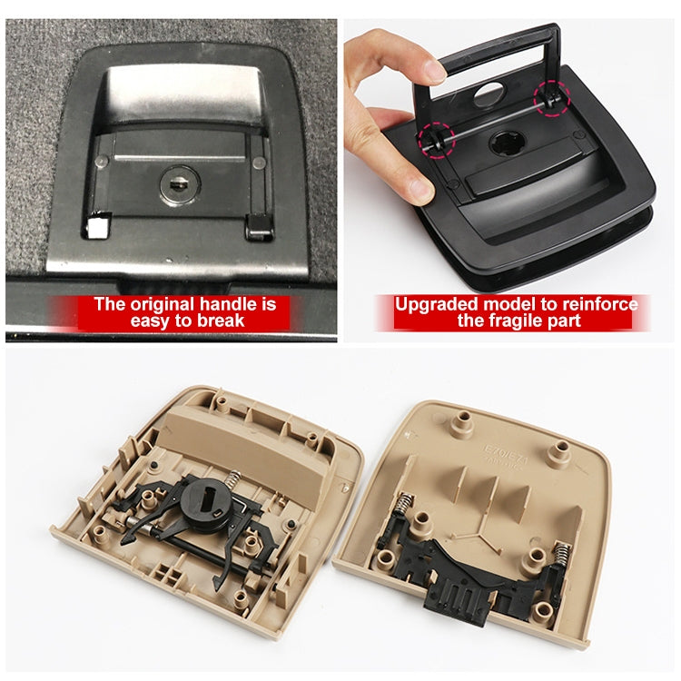 Car Rear Trunk Mat Carpet Handle with Hole 51479120283 for BMW X5 / X6 2006-2013, Left Driving (Beige) - Car Switches by PMC TechLife | Online Shopping South Africa | PMC TechLife | Buy Now Pay Later Mobicred