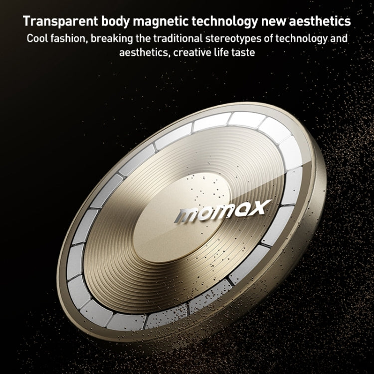 MOMAX MoVe Universal Transparent Magnetic Air Outlet Car Holder (Gold) - Universal Car Holders by MOMAX | Online Shopping South Africa | PMC TechLife | Buy Now Pay Later Mobicred
