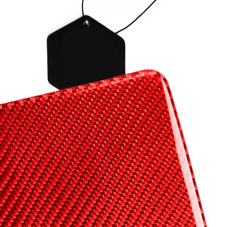 For Tesla Model 3 2017-2022 / Model Y 2000- Car Carbon Fiber Central Control Decorative Sticker (Red) - Car Interior Mouldings by PMC TechLife | Online Shopping South Africa | PMC TechLife | Buy Now Pay Later Mobicred