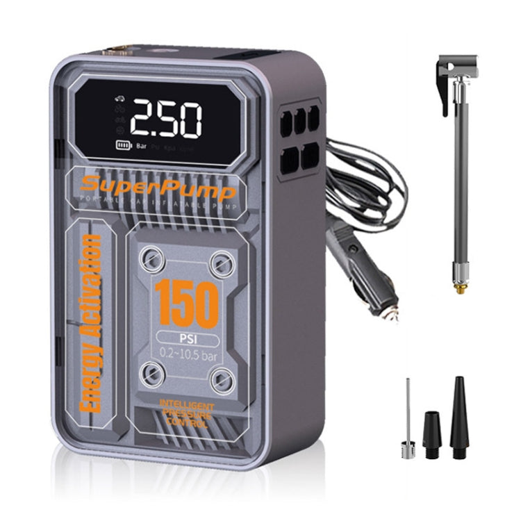 7.4V Wired Portable Car Tire Air Pump - Inflatable Pump by PMC TechLife | Online Shopping South Africa | PMC TechLife