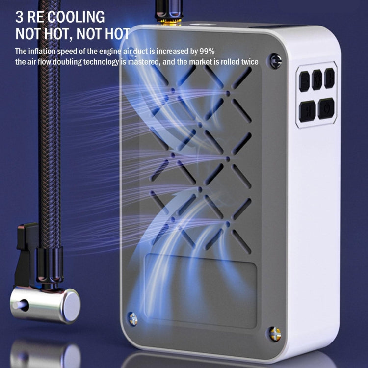 7.4V Wired Portable Car Tire Air Pump - Inflatable Pump by PMC TechLife | Online Shopping South Africa | PMC TechLife