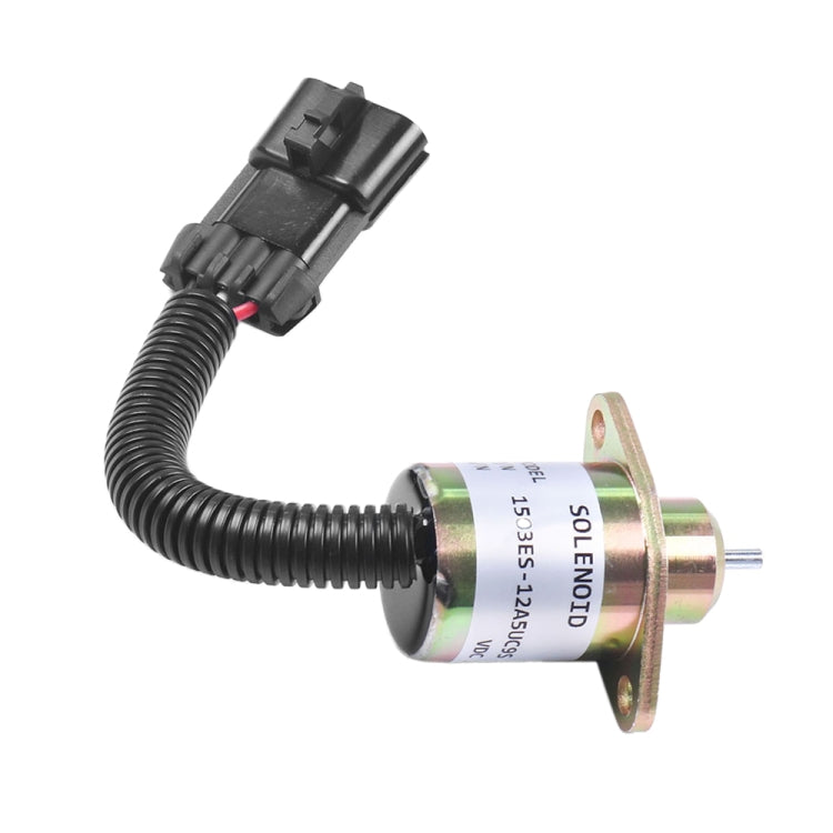 Excavator Fuel Shutdown Shut Off Solenoid Valve for Kubota V1505 R90 1503ES-12A5UC9S - Engine Fittings by PMC TechLife | Online Shopping South Africa | PMC TechLife | Buy Now Pay Later Mobicred