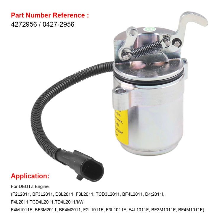 Fuel Shutdown Shut Off Solenoid Valve for Deutz Engine 04272956 6686715 - Engine Fittings by PMC TechLife | Online Shopping South Africa | PMC TechLife | Buy Now Pay Later Mobicred