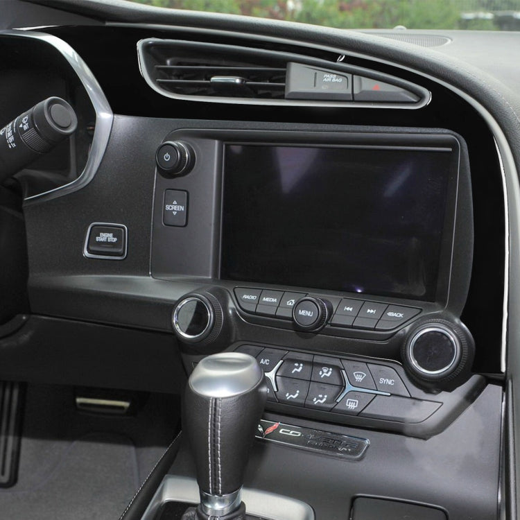 For Chevrolet Corvette C7 2014-2019 Car Left + Middle Air Outlet Panel Decorative Sticker, Left Drive - Car Interior Mouldings by PMC TechLife | Online Shopping South Africa | PMC TechLife | Buy Now Pay Later Mobicred