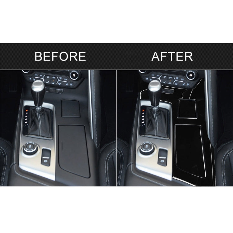 For Chevrolet Corvette C7 2014-2019 5 in 1 Car Water Cup Panel Decorative Sticker, Left Drive - Car Interior Mouldings by PMC TechLife | Online Shopping South Africa | PMC TechLife | Buy Now Pay Later Mobicred