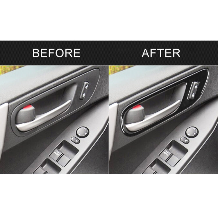 For Mazda 3 Axela 2010-2013 4 in 1 Car Door Handle Decorative Sticker, Left and Right Drive Universal - Car Interior Mouldings by PMC TechLife | Online Shopping South Africa | PMC TechLife | Buy Now Pay Later Mobicred