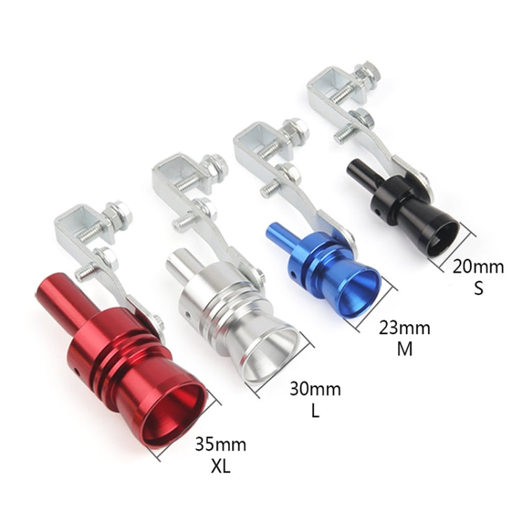 Universal Aluminum Turbo Sound Exhaust Muffler Pipe Whistle Car / Motorcycle Simulator Whistler, Size: L, Outside Diameter: 30mm(Silver) - free shipping - PMC TechLife - Order now!