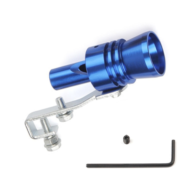 Universal Aluminum Turbo Sound Exhaust Muffler Pipe Whistle Car / Motorcycle Simulator Whistler, Size: XL, Outside Diameter: 35mm(Blue) - Exhaust Pipes by PMC TechLife | Online Shopping South Africa | PMC TechLife | Buy Now Pay Later Mobicred