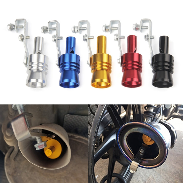 Universal Aluminum Turbo Sound Exhaust Muffler Pipe Whistle Car / Motorcycle Simulator Whistler, Size: XL, Outside Diameter: 35mm(Blue) - Exhaust Pipes by PMC TechLife | Online Shopping South Africa | PMC TechLife | Buy Now Pay Later Mobicred