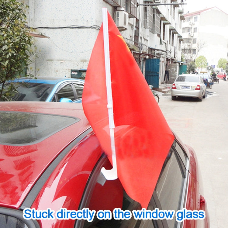 10 PCS 52cm Clip-type Car Window Plastic Flagpole, No Flag - Ornaments by PMC TechLife | Online Shopping South Africa | PMC TechLife