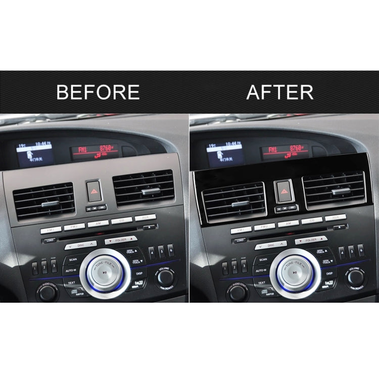 For Mazda 3 Axela 2010-2013 2 in 1 Car Central Vent Set B Decorative Sticker, Left Drive - Car Interior Mouldings by PMC TechLife | Online Shopping South Africa | PMC TechLife | Buy Now Pay Later Mobicred