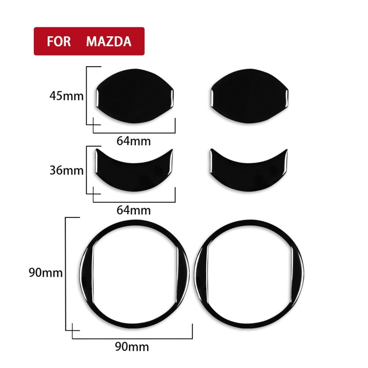 For Mazda 3 Axela 2010-2013 Car AC Air Outlet Decorative Sticker, Left and Right Drive Universal - Car Interior Mouldings by PMC TechLife | Online Shopping South Africa | PMC TechLife | Buy Now Pay Later Mobicred