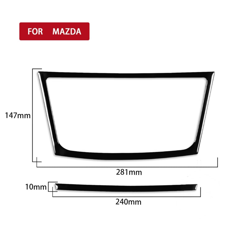 For Mazda 3 Axela 2010-2013 Car Navigation Outside Frame Decorative Sticker, Left and Right Drive Universal - Car Interior Mouldings by PMC TechLife | Online Shopping South Africa | PMC TechLife | Buy Now Pay Later Mobicred
