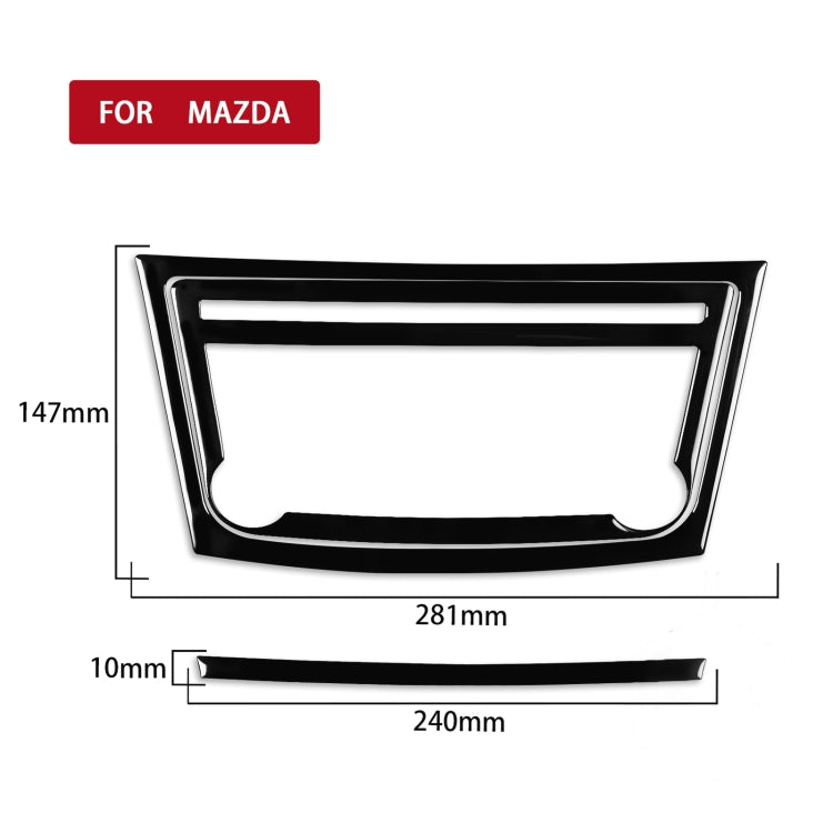 For Mazda 3 Axela 2010-2013 Car Navigation Panel Decorative Sticker, Left and Right Drive Universal - Car Interior Mouldings by PMC TechLife | Online Shopping South Africa | PMC TechLife | Buy Now Pay Later Mobicred