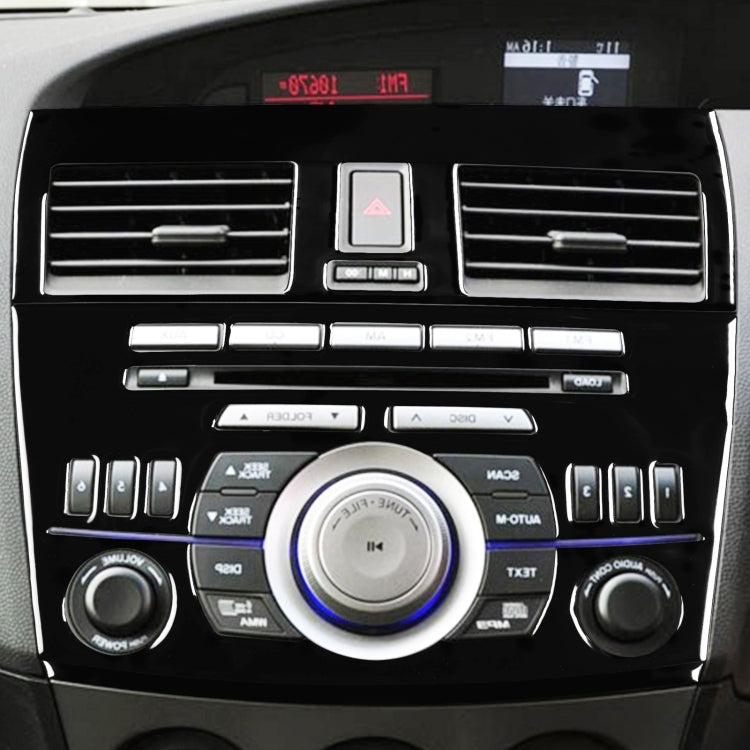 For Mazda 3 Axela 2010-2013 4 in 1 Car Central Control Radio Set B Decorative Sticker, Right Drive - Car Interior Mouldings by PMC TechLife | Online Shopping South Africa | PMC TechLife | Buy Now Pay Later Mobicred