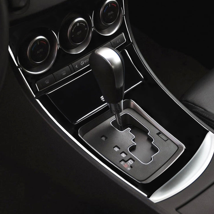 For Mazda 3 Axela 2010-2013 4 in 1 Car AC Gear Frame Set A Decorative Sticker, Left Drive - Car Interior Mouldings by PMC TechLife | Online Shopping South Africa | PMC TechLife | Buy Now Pay Later Mobicred