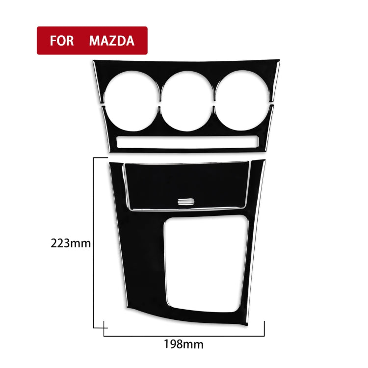 For Mazda 3 Axela 2010-2013 4 in 1 Car AC Gear Frame Set A Decorative Sticker, Right Drive - Car Interior Mouldings by PMC TechLife | Online Shopping South Africa | PMC TechLife | Buy Now Pay Later Mobicred