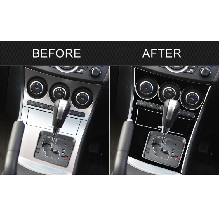 For Mazda 3 Axela 2010-2013 4 in 1 Car AC Gear Frame Set A Decorative Sticker, Right Drive - Car Interior Mouldings by PMC TechLife | Online Shopping South Africa | PMC TechLife | Buy Now Pay Later Mobicred