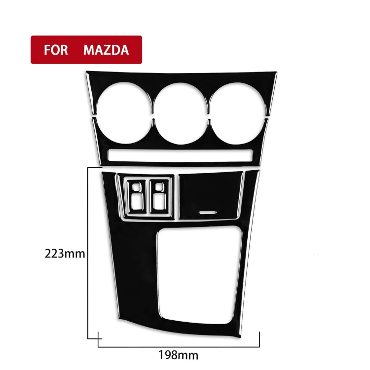 For Mazda 3 Axela 2010-2013 7 in 1 Car AC Gear Frame Set C Decorative Sticker, Right Drive - Car Interior Mouldings by PMC TechLife | Online Shopping South Africa | PMC TechLife | Buy Now Pay Later Mobicred