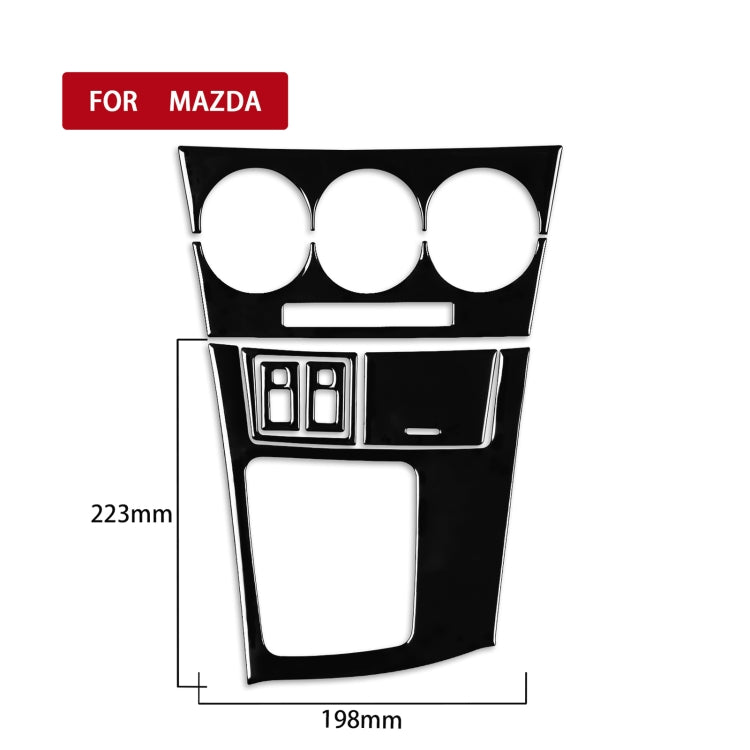 For Mazda 3 Axela 2010-2013 7 in 1 Car AC Gear Frame Set D Decorative Sticker, Left Drive - Car Interior Mouldings by PMC TechLife | Online Shopping South Africa | PMC TechLife | Buy Now Pay Later Mobicred