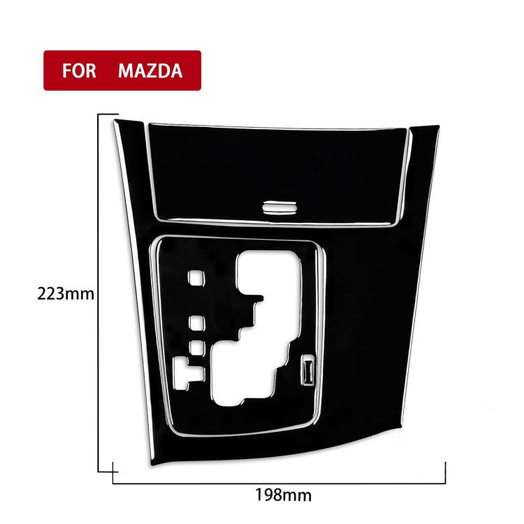 For Mazda 3 Axela 2010-2013 4 in 1 Car Gear Panel Set A Decorative Sticker, Left Drive - Car Interior Mouldings by PMC TechLife | Online Shopping South Africa | PMC TechLife | Buy Now Pay Later Mobicred