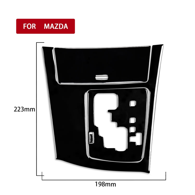 For Mazda 3 Axela 2010-2013 4 in 1 Car Gear Panel Set A Decorative Sticker, Right Drive - Car Interior Mouldings by PMC TechLife | Online Shopping South Africa | PMC TechLife | Buy Now Pay Later Mobicred