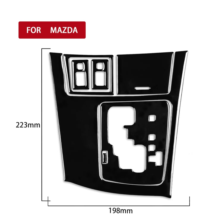 For Mazda 3 Axela 2010-2013 7 in 1 Car Gear Panel Set B Decorative Sticker, Right Drive - Car Interior Mouldings by PMC TechLife | Online Shopping South Africa | PMC TechLife | Buy Now Pay Later Mobicred