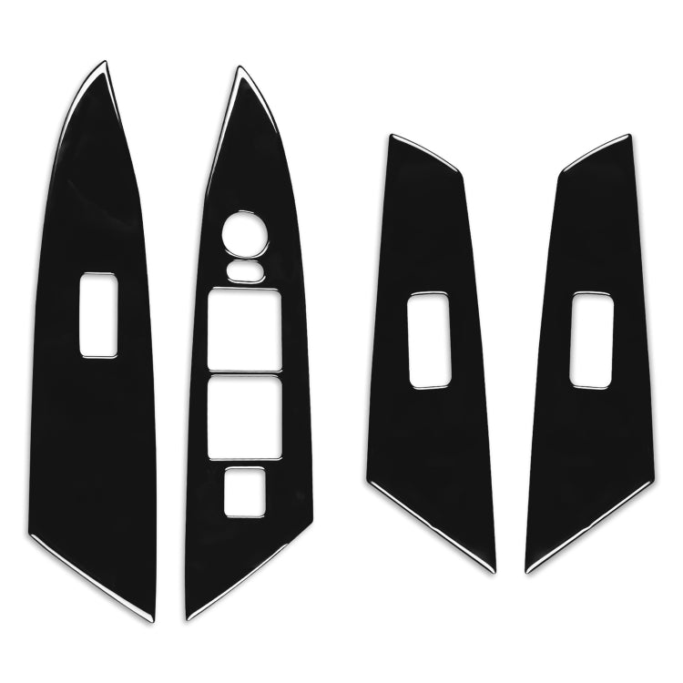 For Mazda 3 Axela 2010-2013 4 in 1 Car Window Lift Panel Decorative Sticker, Right Drive - Car Interior Mouldings by PMC TechLife | Online Shopping South Africa | PMC TechLife | Buy Now Pay Later Mobicred