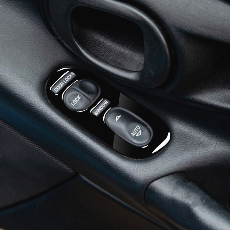 For Chevrolet Corvette C5 1998-2004 2 in 1 Car Door Control Panel Decorative Sticker, Left Drive - Car Interior Mouldings by PMC TechLife | Online Shopping South Africa | PMC TechLife | Buy Now Pay Later Mobicred