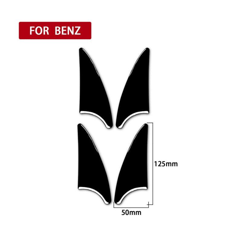 For Mercedes-Benz E-Class W210 1996-2002 Car Door Corner Decorative Sticker, Left and Right Drive Universal - Car Interior Mouldings by PMC TechLife | Online Shopping South Africa | PMC TechLife | Buy Now Pay Later Mobicred