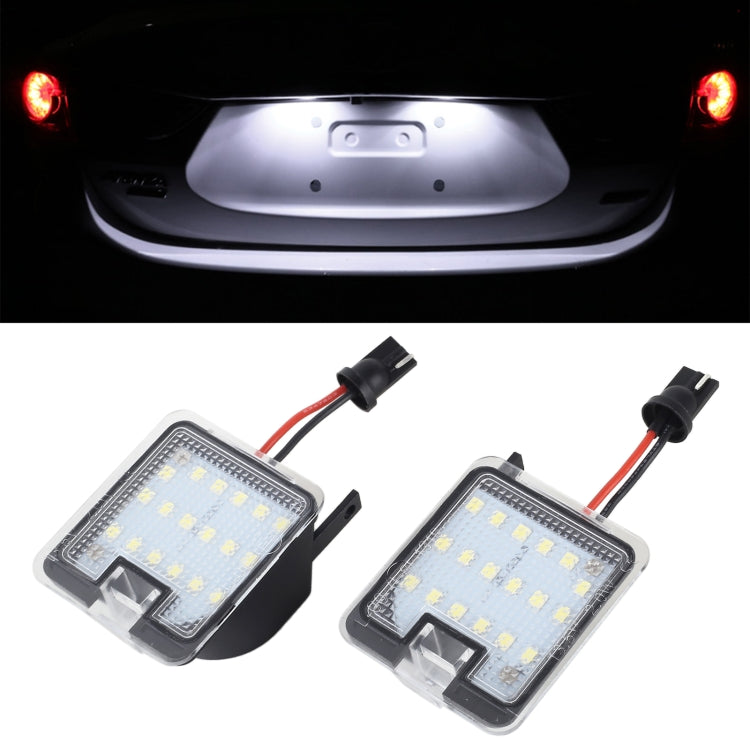 2pcs For Ford Focus 2015- Car License Plate Lamp - License Plate Lights by PMC TechLife | Online Shopping South Africa | PMC TechLife | Buy Now Pay Later Mobicred