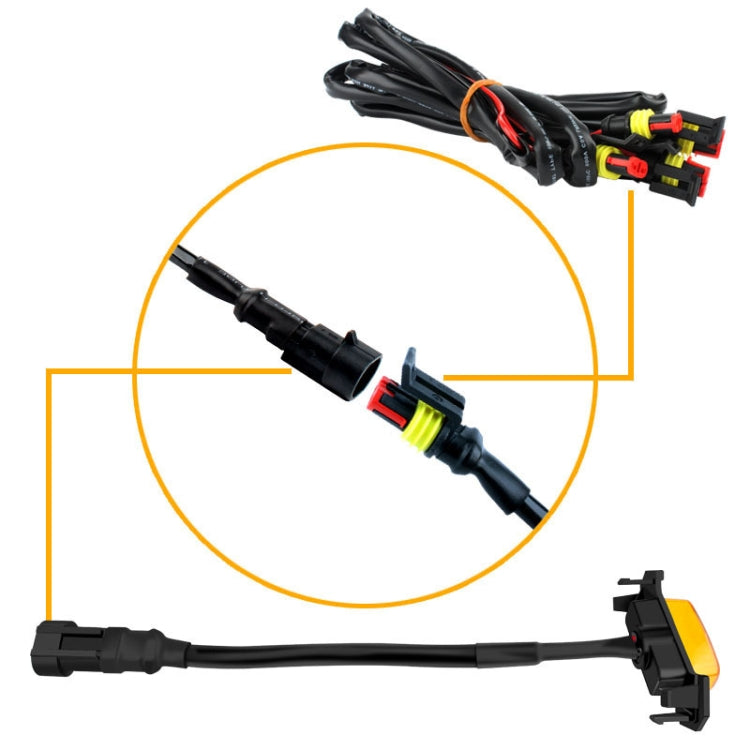 For Toyota Tacoma TRD 2016-2019 3 in 1 Car LED Front Grille Warning Lights, Daytime Running Lights & Wide Lights (Yellow Light) - Clearance Lights by PMC TechLife | Online Shopping South Africa | PMC TechLife | Buy Now Pay Later Mobicred