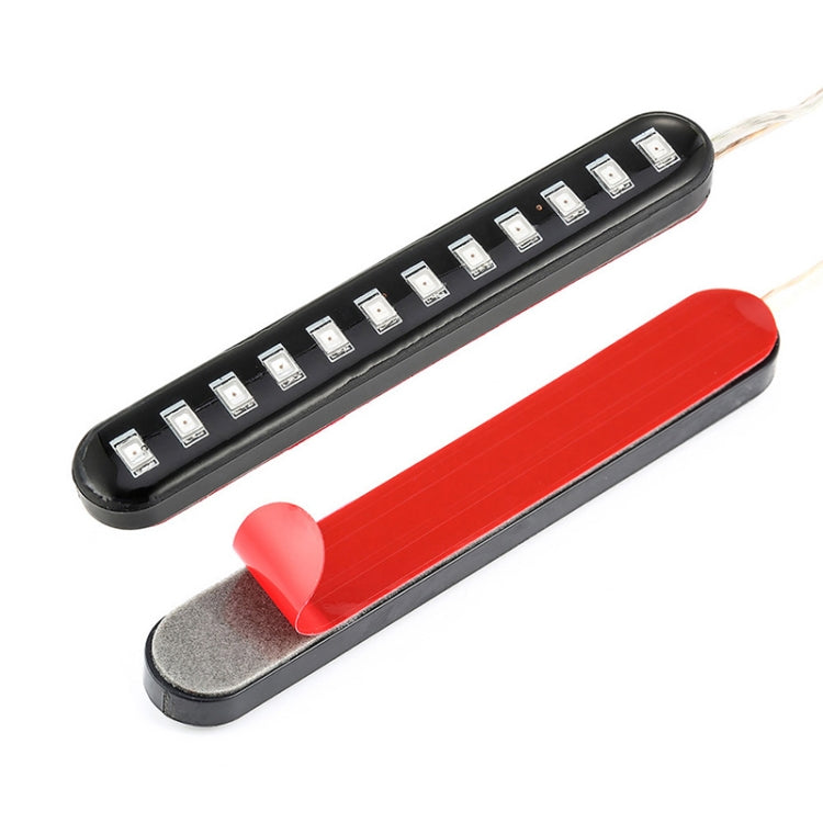 1 Pair Motorcycle 12LED Running Water Turn License Plate Light - Signal Lights by PMC TechLife | Online Shopping South Africa | PMC TechLife | Buy Now Pay Later Mobicred