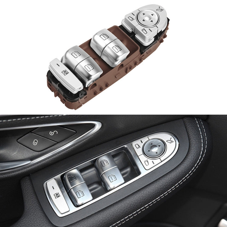 Car Auto Electronic Window Master Control Switch Button for Mercedes-Benz C Class W205 2015-2021 (Brown) - Car Switches by PMC TechLife | Online Shopping South Africa | PMC TechLife | Buy Now Pay Later Mobicred