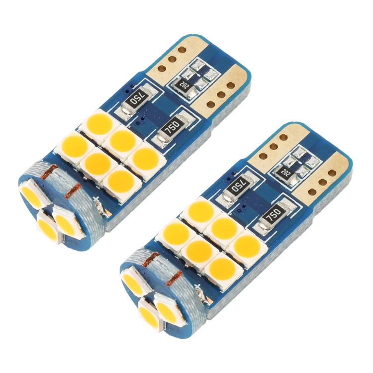 2 PCS T10 DC12 / 1W 9LEDs SMD-3030 Car Clearance Light(Yellow Light) - Clearance Lights by PMC TechLife | Online Shopping South Africa | PMC TechLife | Buy Now Pay Later Mobicred