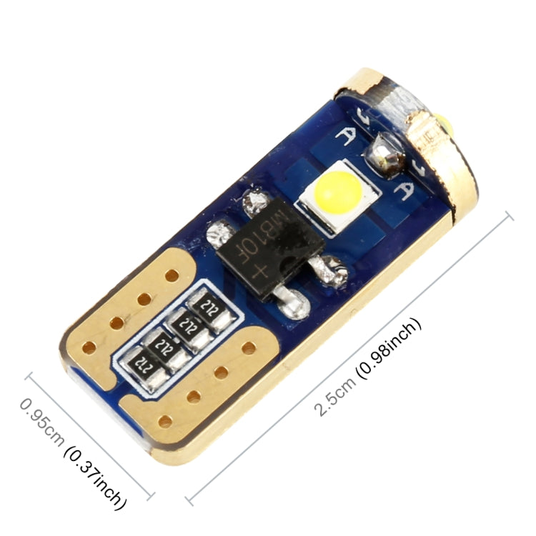 2 PCS T10 / W5W / 168 / 194 DC12V / 1.2W / 6000K / 85LM 3LEDs SMD-3030 Car Clearance Light - Clearance Lights by PMC TechLife | Online Shopping South Africa | PMC TechLife | Buy Now Pay Later Mobicred