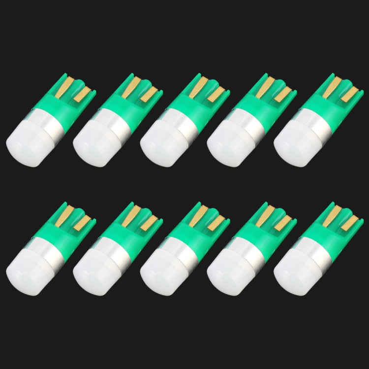 10 PCS T10 / W5W / 168 / 194 DC12V / 0.6W 1LEDs SMD-3030 Car Clearance Light (Green Light) - Clearance Lights by PMC TechLife | Online Shopping South Africa | PMC TechLife | Buy Now Pay Later Mobicred