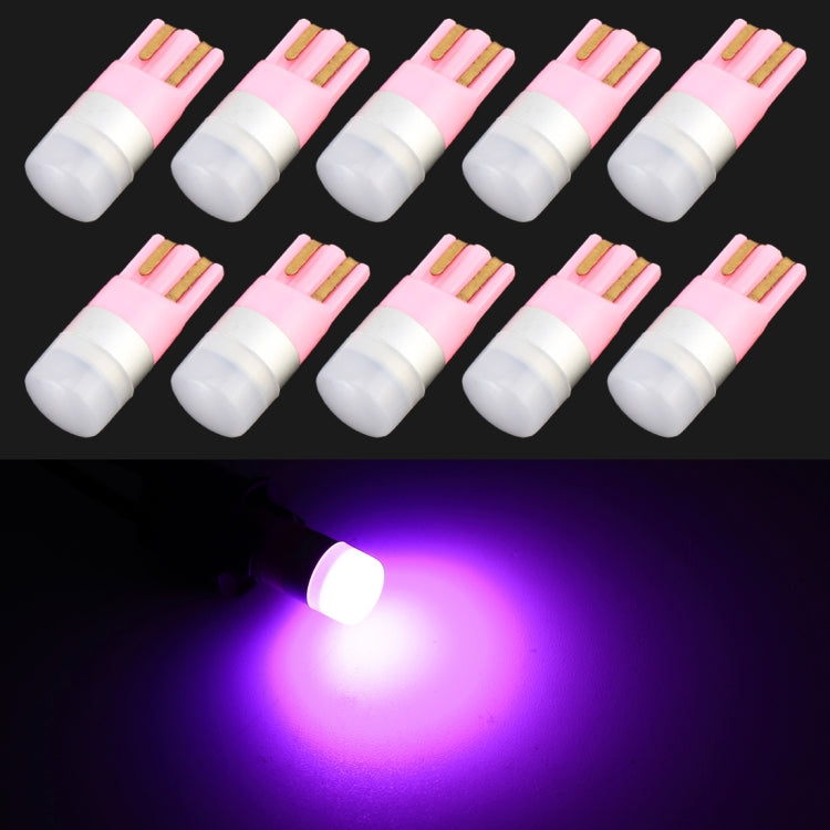 10 PCS T10 / W5W / 168 / 194 DC12V / 0.6W 1LEDs SMD-3030 Car Clearance Light (Purple Light) - Clearance Lights by PMC TechLife | Online Shopping South Africa | PMC TechLife | Buy Now Pay Later Mobicred