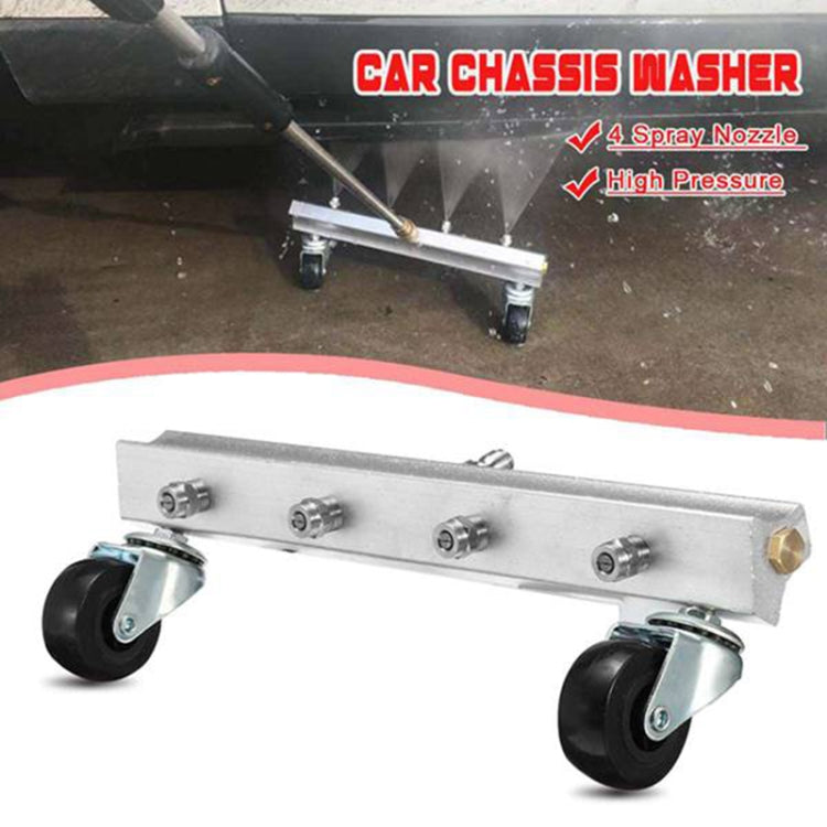 Car Body Chassis Car High Pressure Washing Machine Car Bottom Water Washing Machine 4 Nozzle Cleaner Set, Extension Rod Length: 34cm - Car washing supplies by PMC TechLife | Online Shopping South Africa | PMC TechLife | Buy Now Pay Later Mobicred