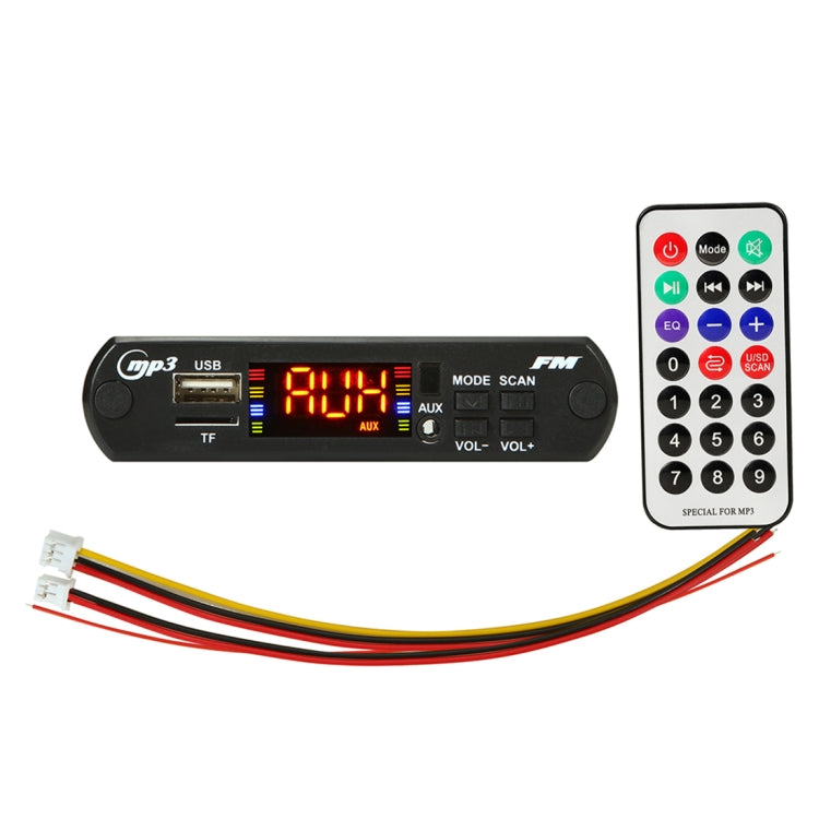 Car 12V Audio MP3 Player Decoder Board FM Radio TF USB 3.5mm AUX, with Bluetooth Function & Remote Control - Car MP3 & MP4 & MP5 by PMC TechLife | Online Shopping South Africa | PMC TechLife | Buy Now Pay Later Mobicred