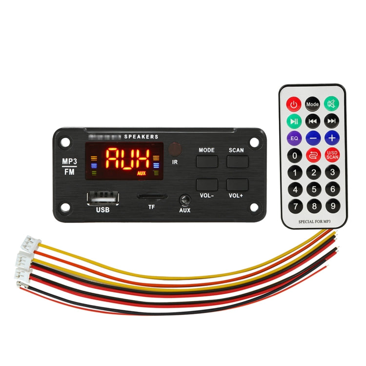Car 5V Color Screen Display Bluetooth 5.0 Audio MP3 Player Decoder Board FM Radio TF Card USB 3.5mm AUX, with Remote Control - Car MP3 & MP4 & MP5 by PMC TechLife | Online Shopping South Africa | PMC TechLife | Buy Now Pay Later Mobicred