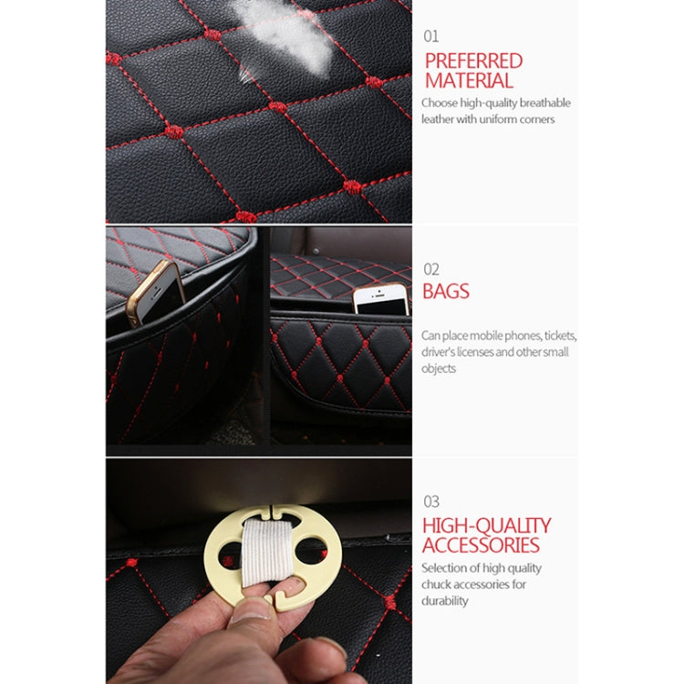Car Seat Cushion Universal Simple Seat Cover Anti-slip Mat Auto Accessories (Black Red) - Seat Accessories by PMC TechLife | Online Shopping South Africa | PMC TechLife | Buy Now Pay Later Mobicred