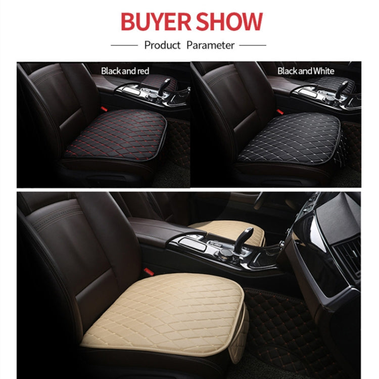 Car Seat Cushion Universal Simple Seat Cover Anti-slip Mat Auto Accessories (Black Red) - Seat Accessories by PMC TechLife | Online Shopping South Africa | PMC TechLife | Buy Now Pay Later Mobicred