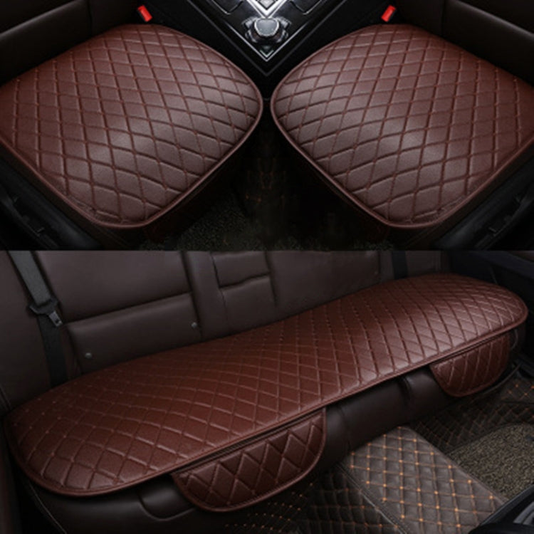 Car Seat Cushion Universal Simple Seat Cover Anti-slip Mat Auto Accessories (Coffee) - Seat Accessories by PMC TechLife | Online Shopping South Africa | PMC TechLife | Buy Now Pay Later Mobicred