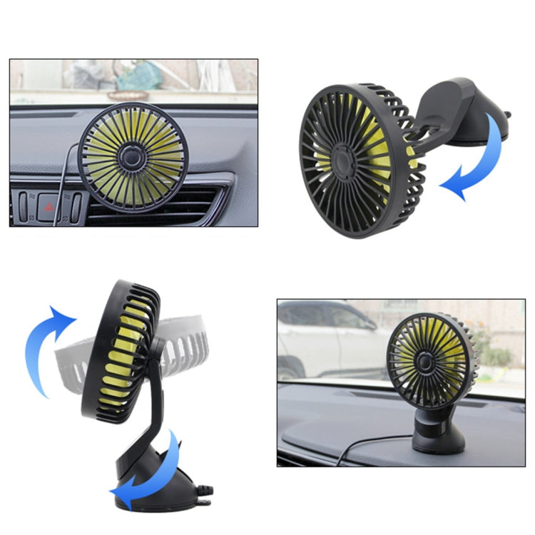 F402 Portable Car Center Console Sucker Electric Cooling Fan with Aromatherapy - Heating & Fans by PMC TechLife | Online Shopping South Africa | PMC TechLife