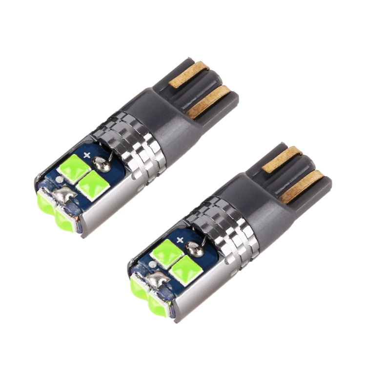 2 PCS T10 / W5W / 168 DC12-24V / 1.8W / 6000K / 140LM Car Clearance Light 4LEDs SMD-3030 Lamp Beads with Decoding & Constant Current (Green Light) - Clearance Lights by PMC TechLife | Online Shopping South Africa | PMC TechLife | Buy Now Pay Later Mobicred
