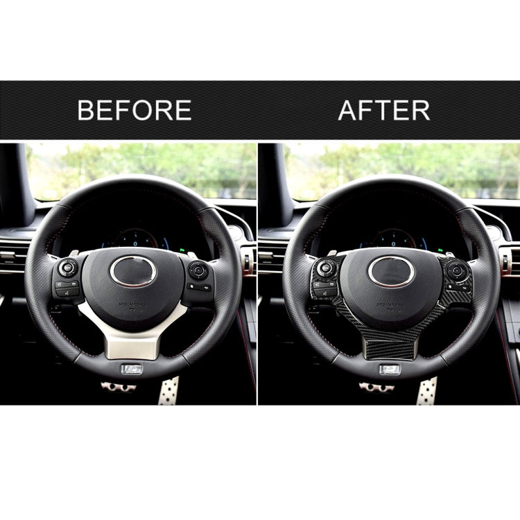 4 in 1 Car Carbon Fiber Steering Wheel Button Decorative Sticker for Lexus IS250 NX200 200t 300h, Left and Right Drive Universal - Car Interior Mouldings by PMC TechLife | Online Shopping South Africa | PMC TechLife | Buy Now Pay Later Mobicred