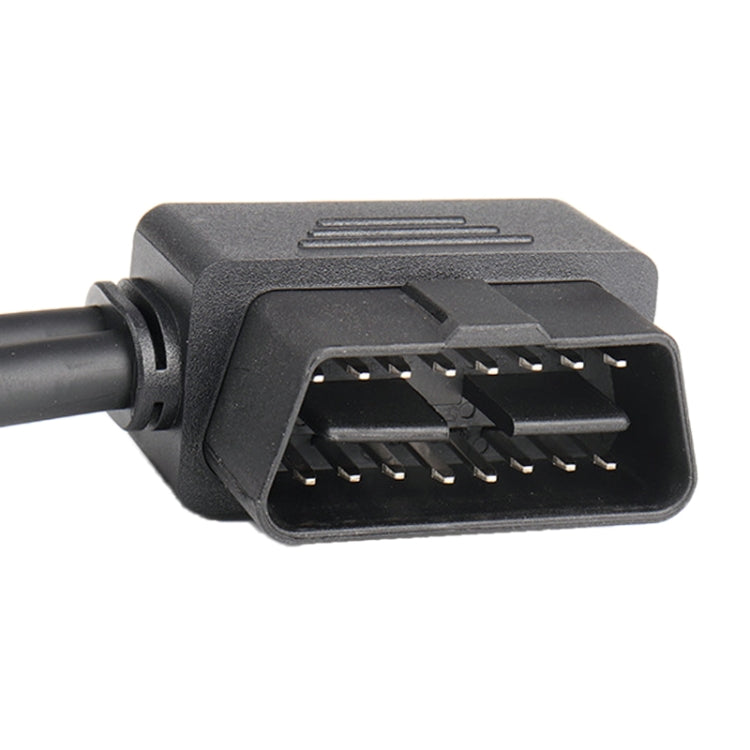 16PIN Car L Shape 90 Degree Connect OBD Diagnostic Extended Cable OBD2 Male to Female Cable - free shipping - PMC TechLife - Order now!